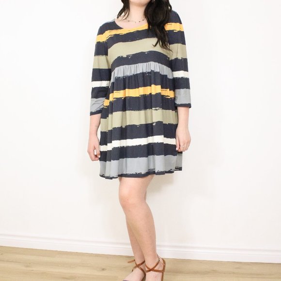 Nanu Dresses & Skirts - Nanu Striped Skater Dress